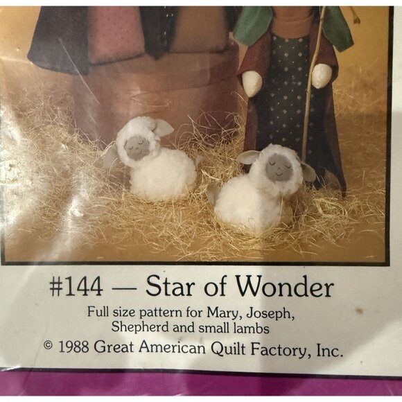 Dream Spinners 144 Sewing Pattern for Star Of Wonder Nativity Dolls 1988 Vintage - Picture 3 of 5